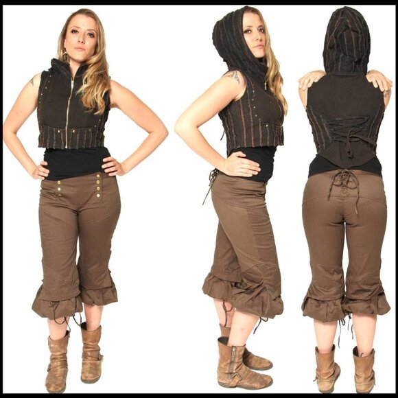Rabbit and Empee - Bubble pants, L, Olive - Picture 1 of 7